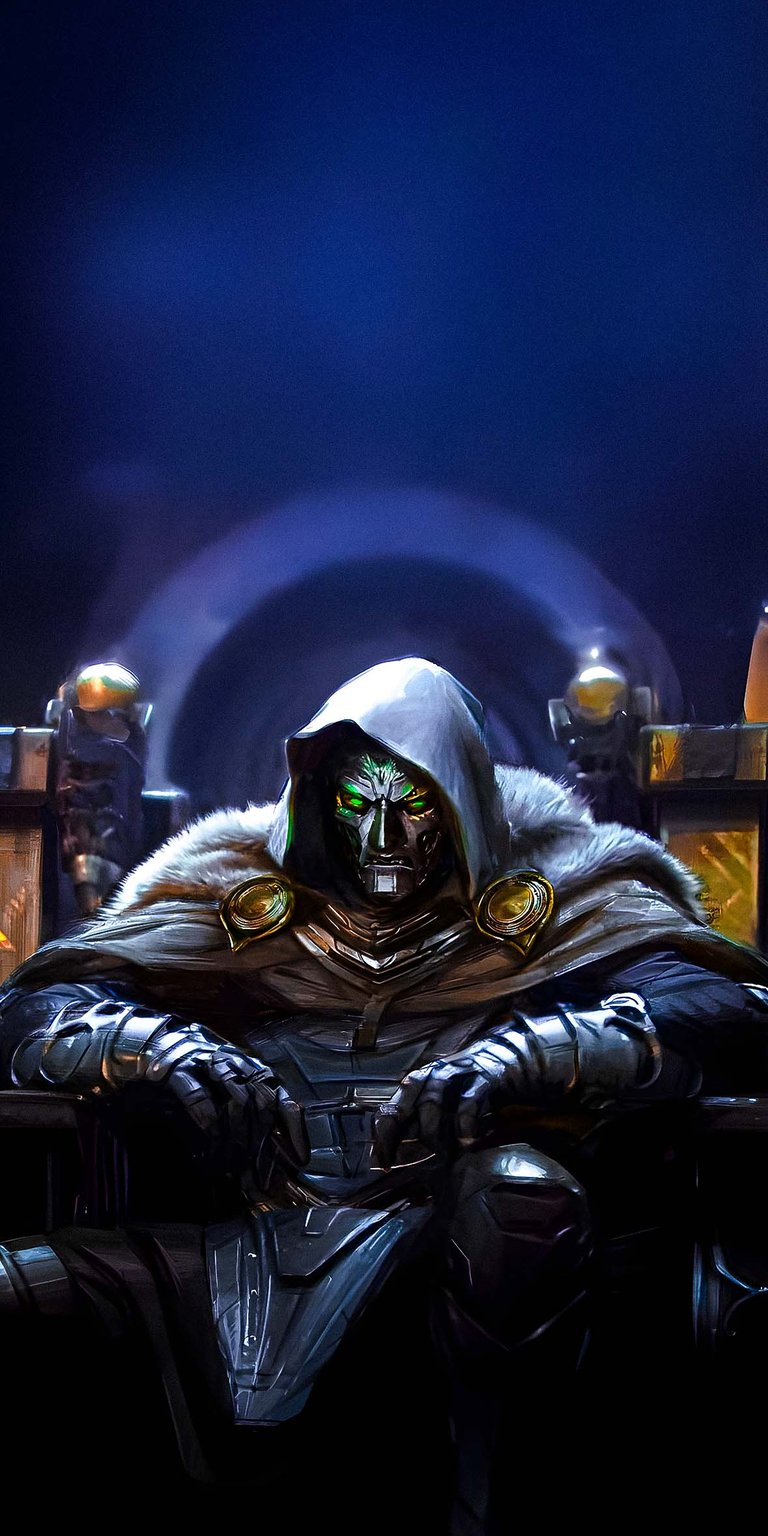 Doctor Doom Sitting on the Throne Wallpaper iPhone HD