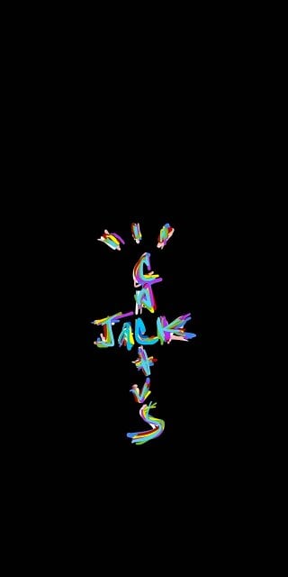Caltus Jack colorful letters wallpaper for iPhone HD