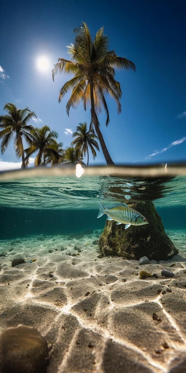 Ocean spatial 3D depth effect wallpaper 4k iPhone