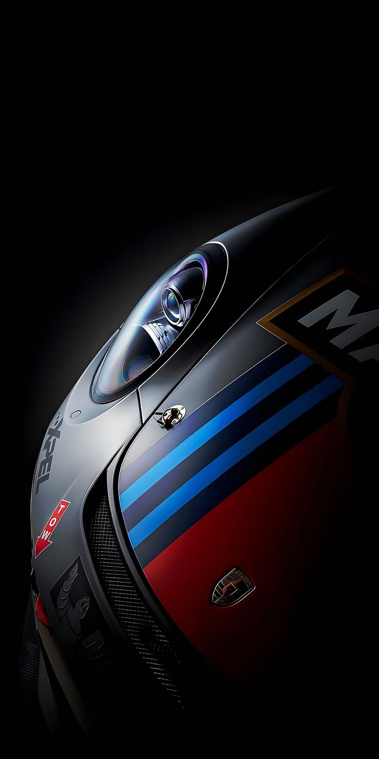 Porsche 911 lights phone wallpaper