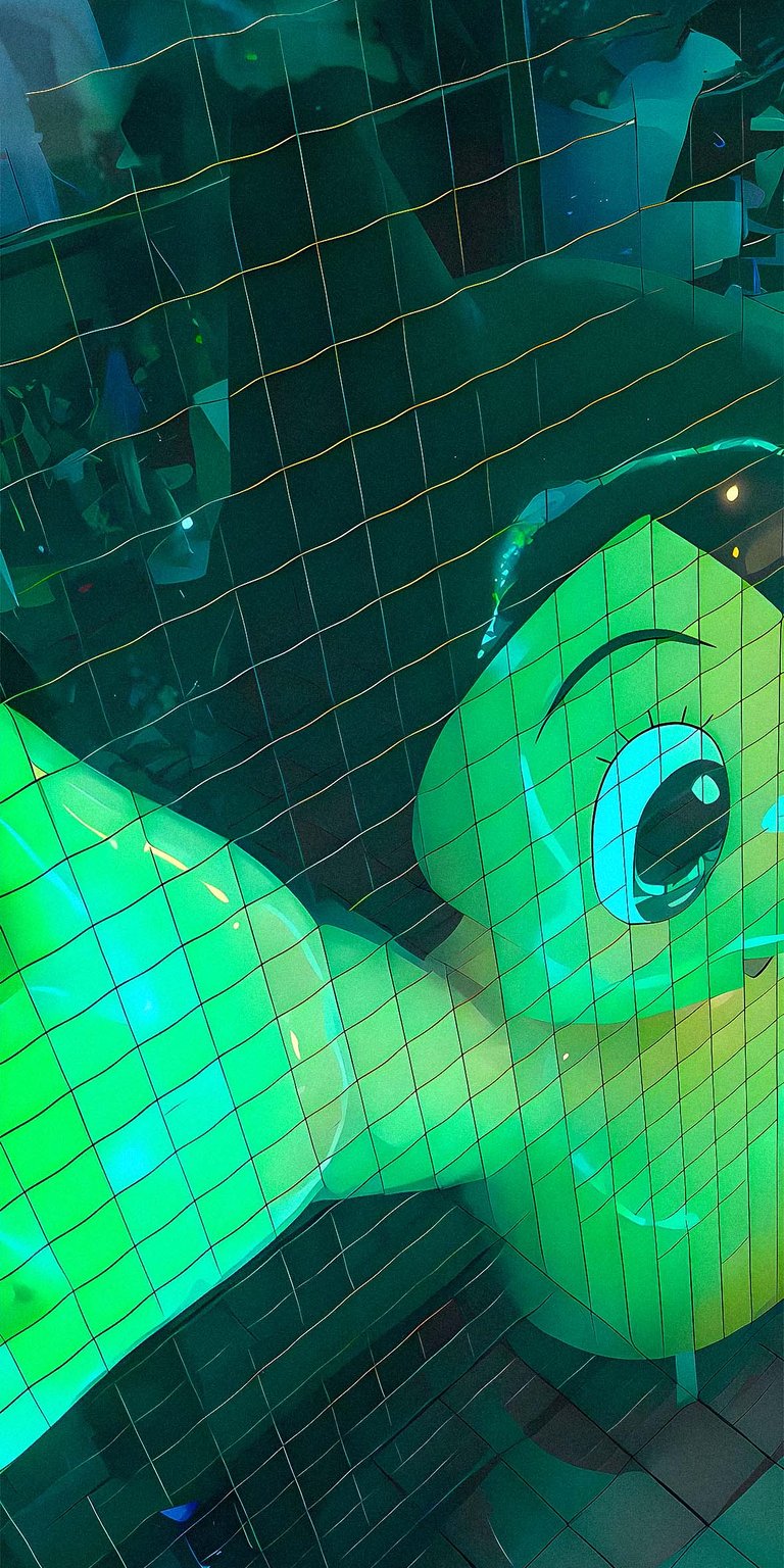 Cartoon Mirror Wall Wallpaper HD for iPhone