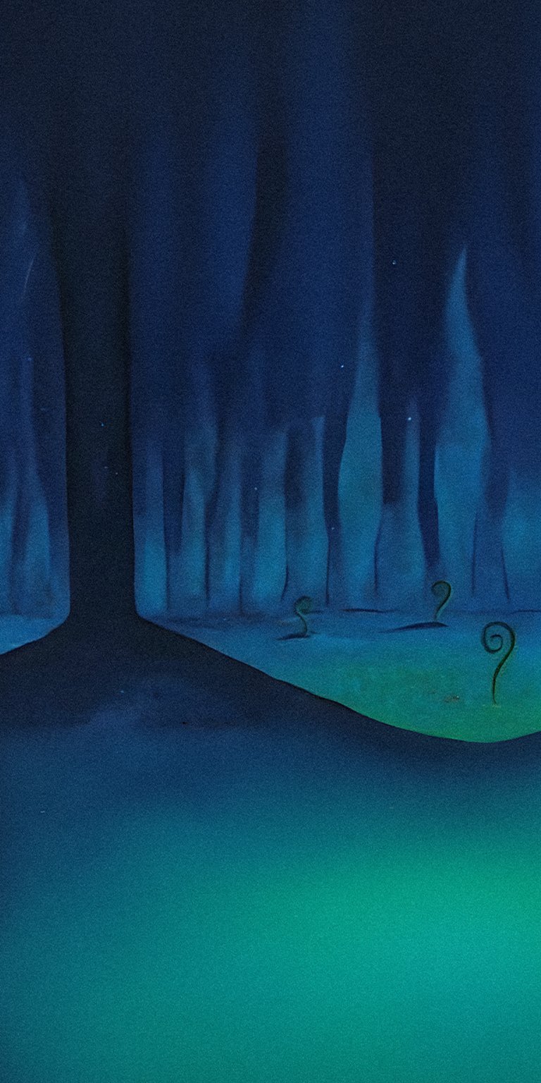 cartoon spongebob tree night view drawing nostalgic rock bottom