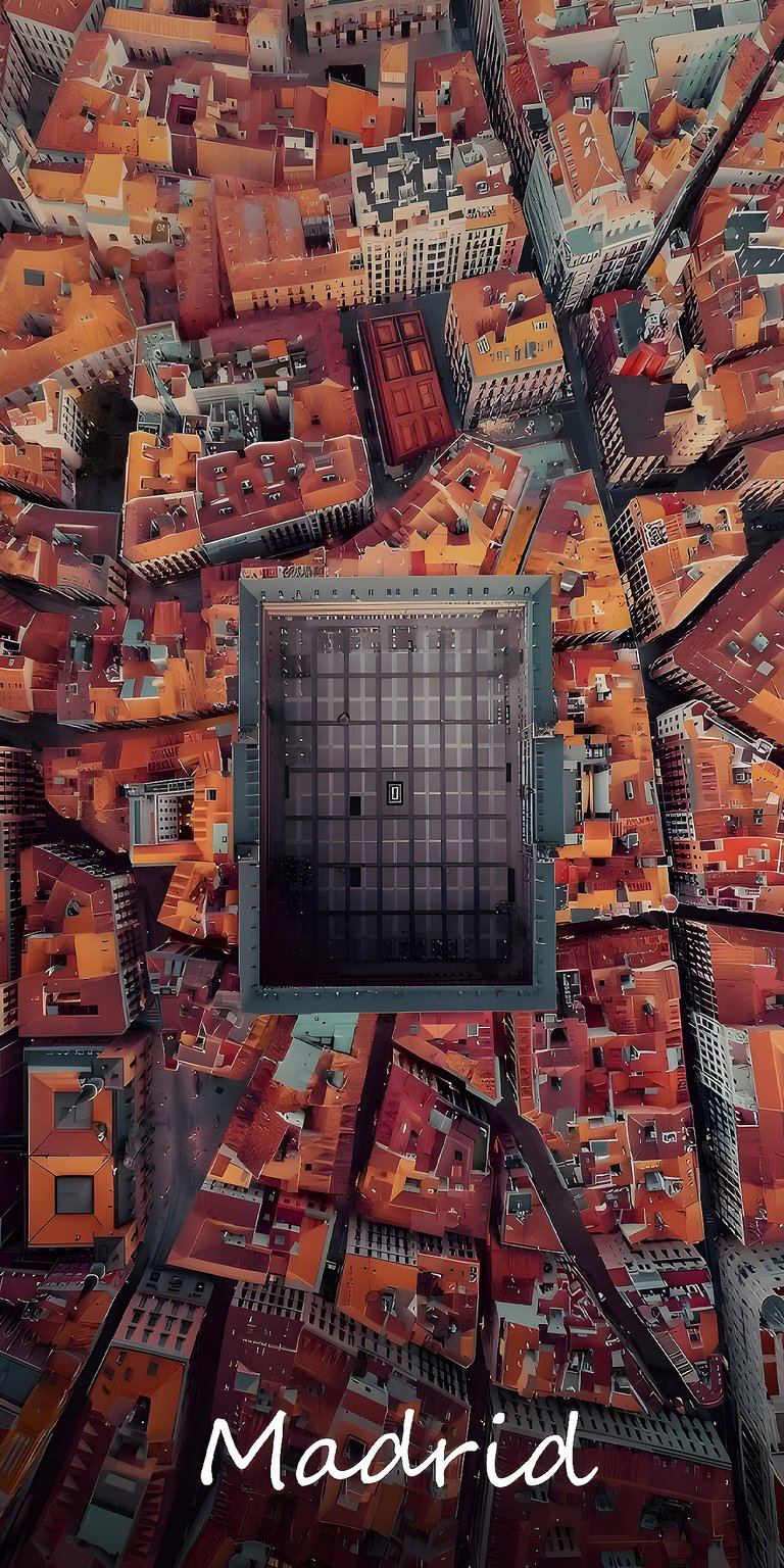 Madrid top shot photography mobile wallpaper