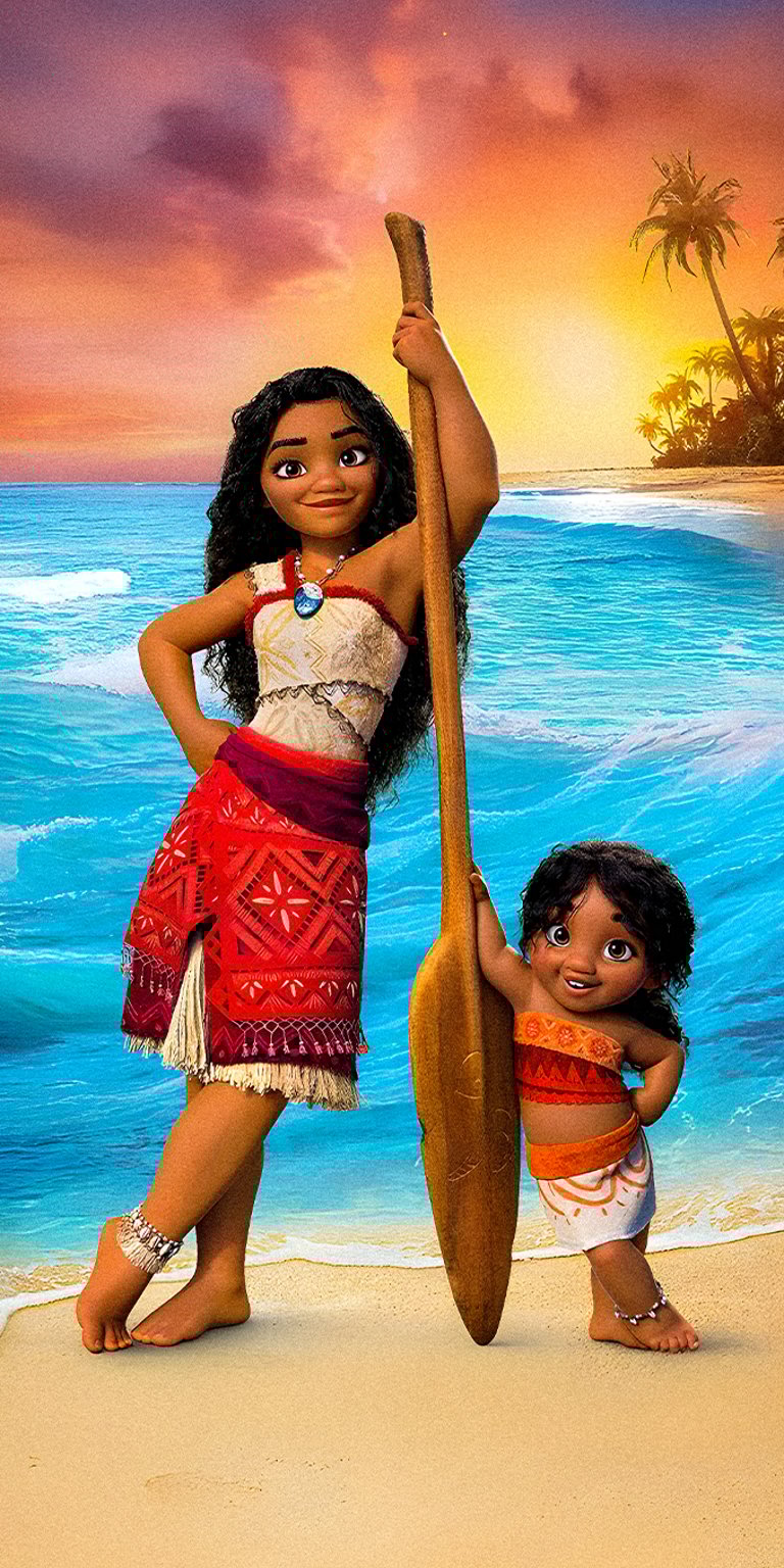 Moana & lil sis wallpaper iPhone