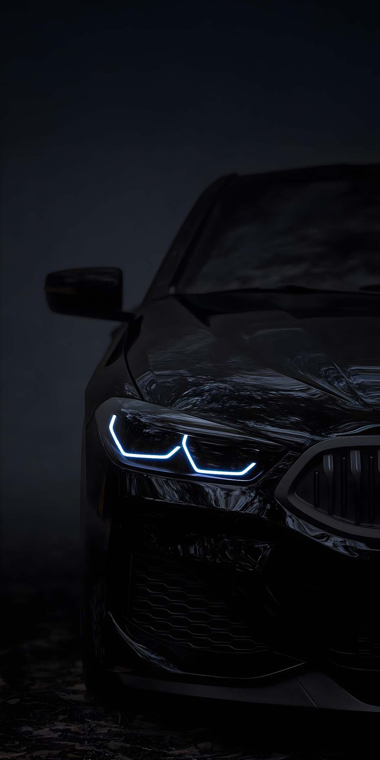 BMW M5 black wallpaper for iPhone