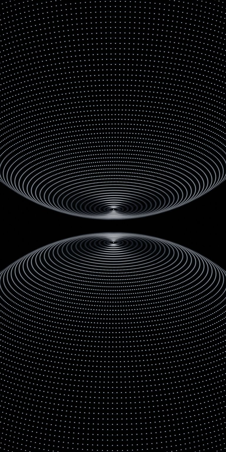 Black shiny circles phone wallpaper