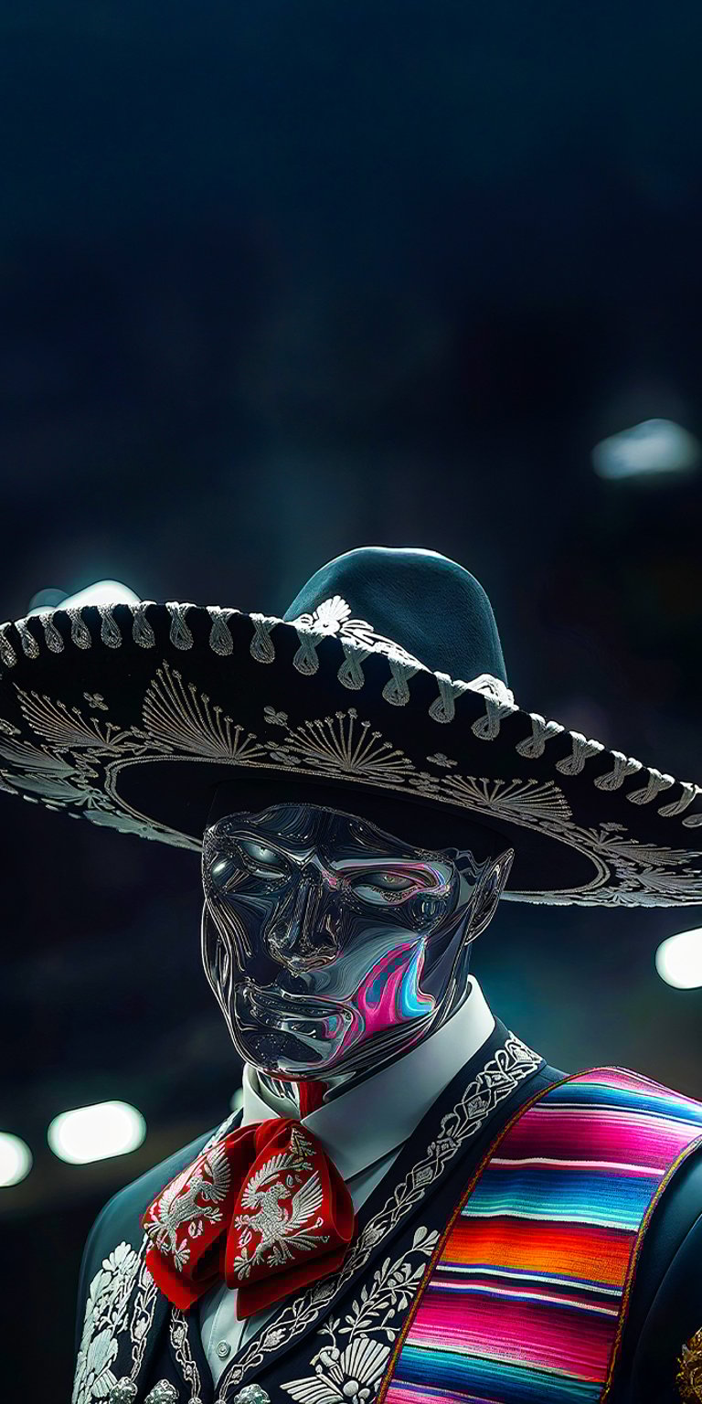 Add this to your collection Silver Surfer Mexican attire wallpaper iPhone 4K