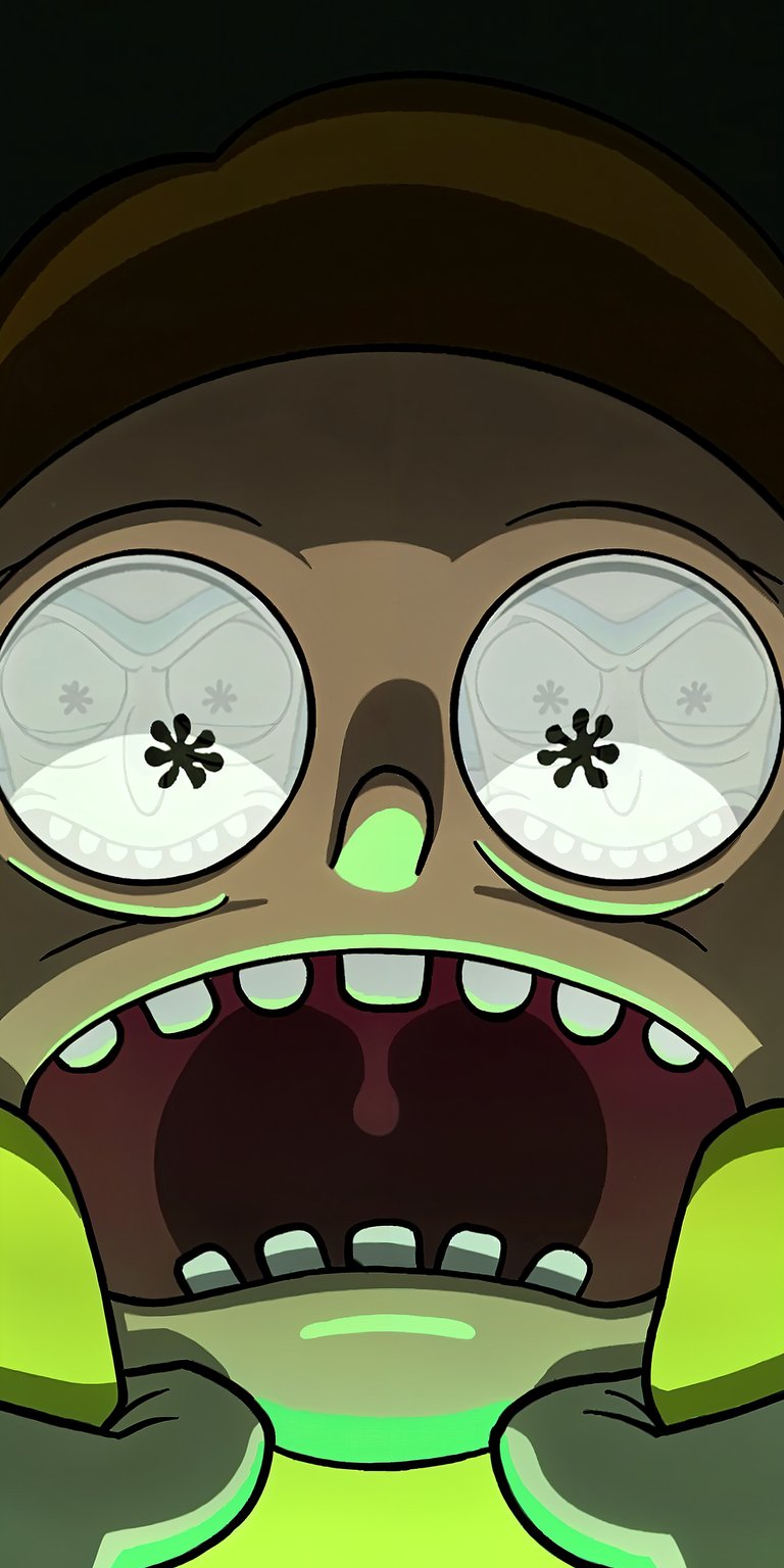 Morty screaming wallpaper iPhone HD