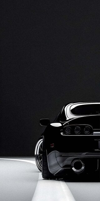 Toyota Supra Black wallpaper iPhone
