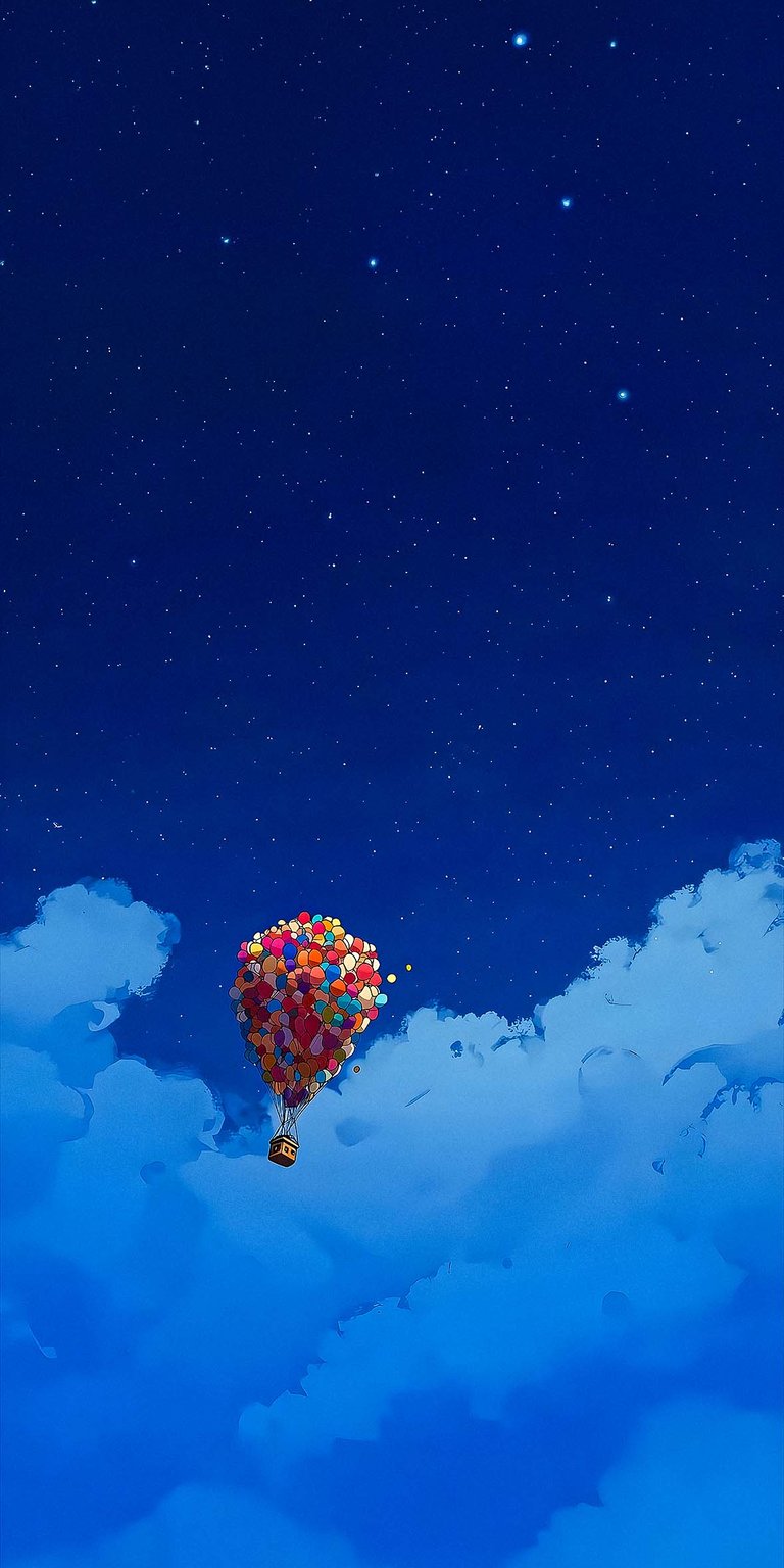 House on balloons wallpaper 4k iPhone