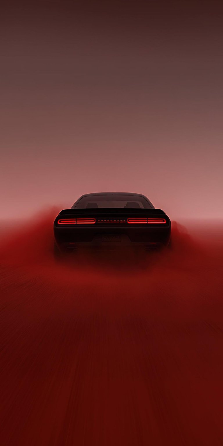 Dodge Challenger black wallpaper iPhone 4K