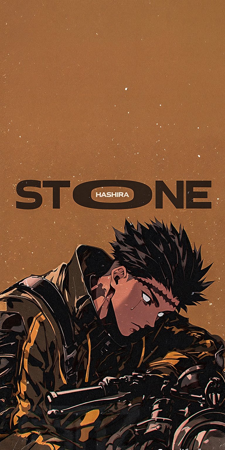 Get this image is an anime-style phone wallpaper featuring the character Guts from the manga series Berserk.