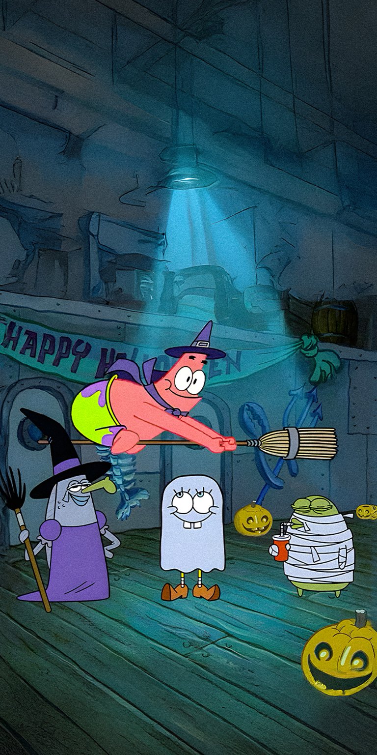 Spongebob halloween wallpaper iPhone