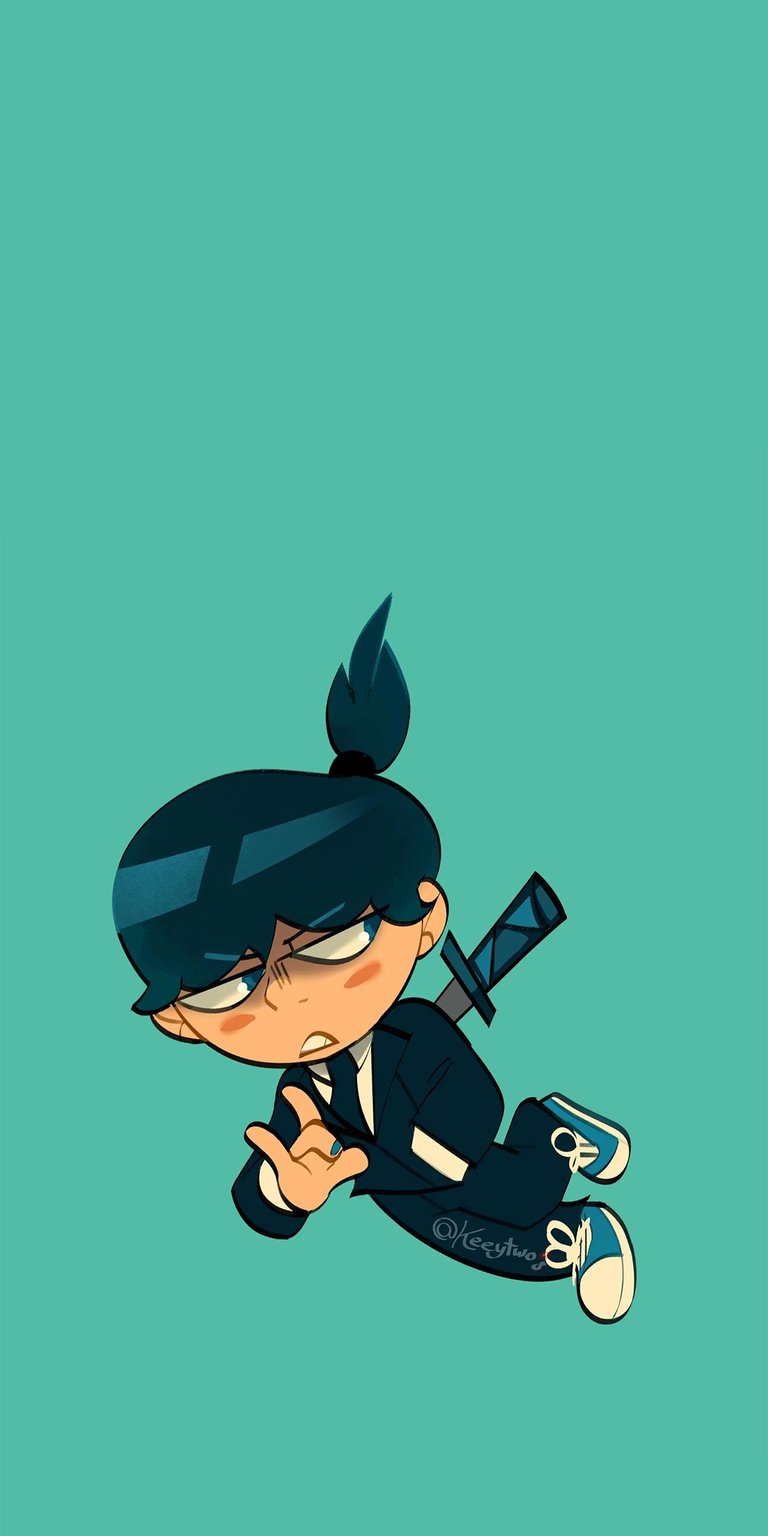 Download this Randy Cunningham wallpaper in 4K to customize your iPhone! This wallpaper features Randy in his ninja suit, complete with a stylish ponytail and a katana strapped to his back.