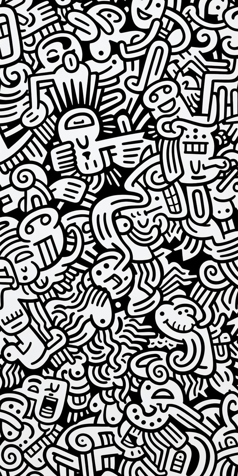 Doodle art wallpaper mobile HD