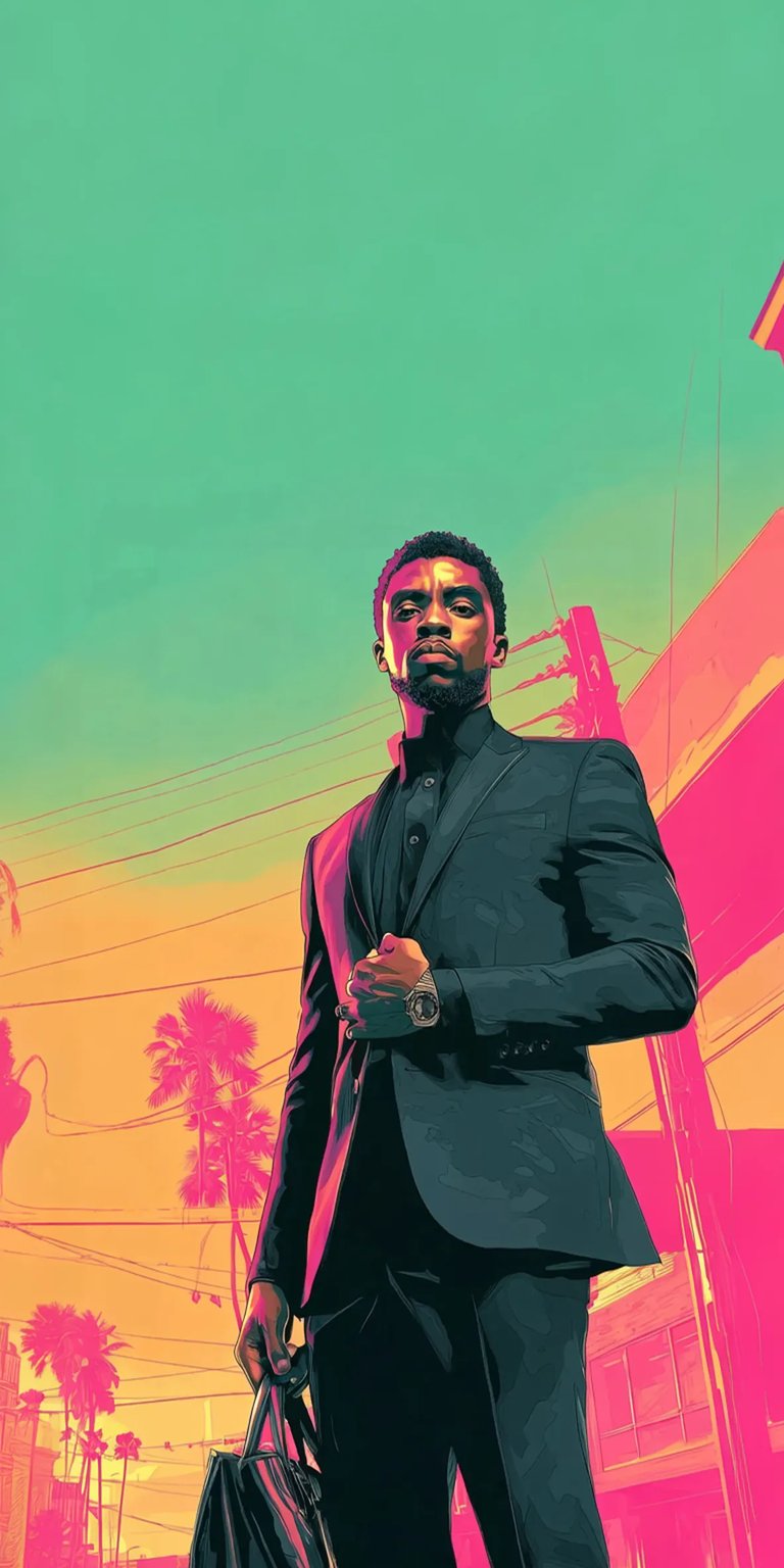T'Challa GTA 6 theme iPhone wallpaper HD