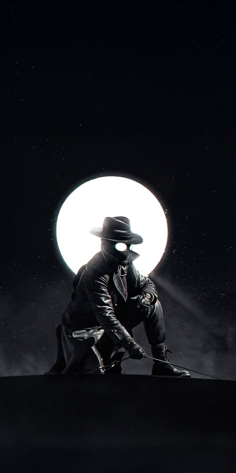 Spider-Man Noir wallpaper iPhone 4K