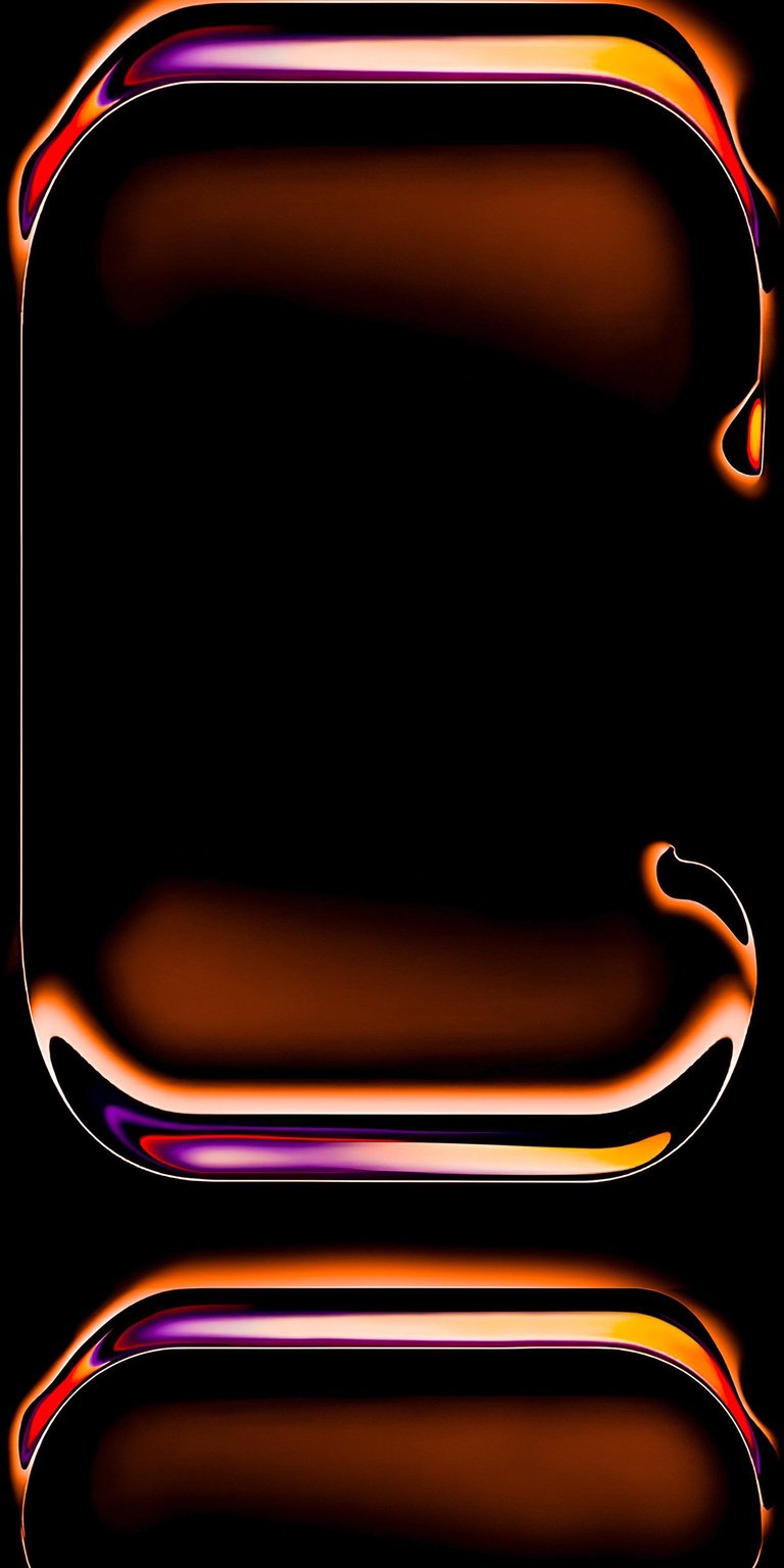Elevate your iPhone with this captivating abstract 4K wallpaper. The design features an eye-catching orange frame with purple accents and a contrasting black backdrop, making it a stunning wallpaper choice.