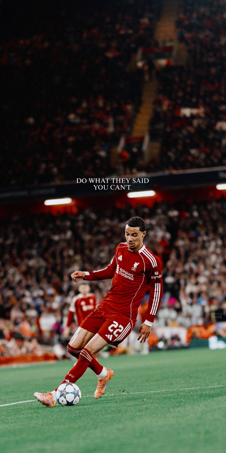 Hugo Ekitike, a French professional footballer who plays as a striker for Premier League club Liverpool and the France national team 4k football wallpaper
