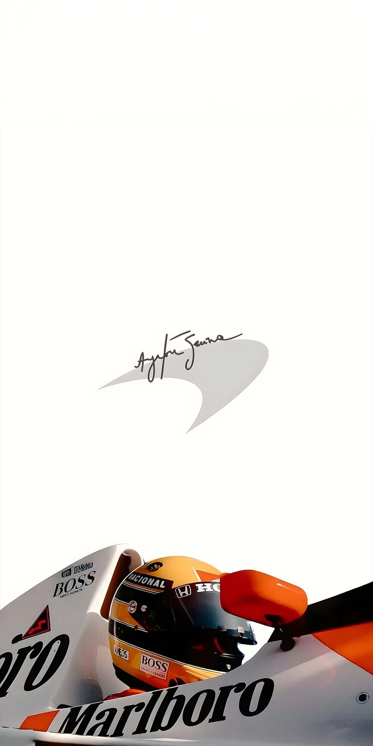 Ayrton Senna F1 race driver wallpaper iOS