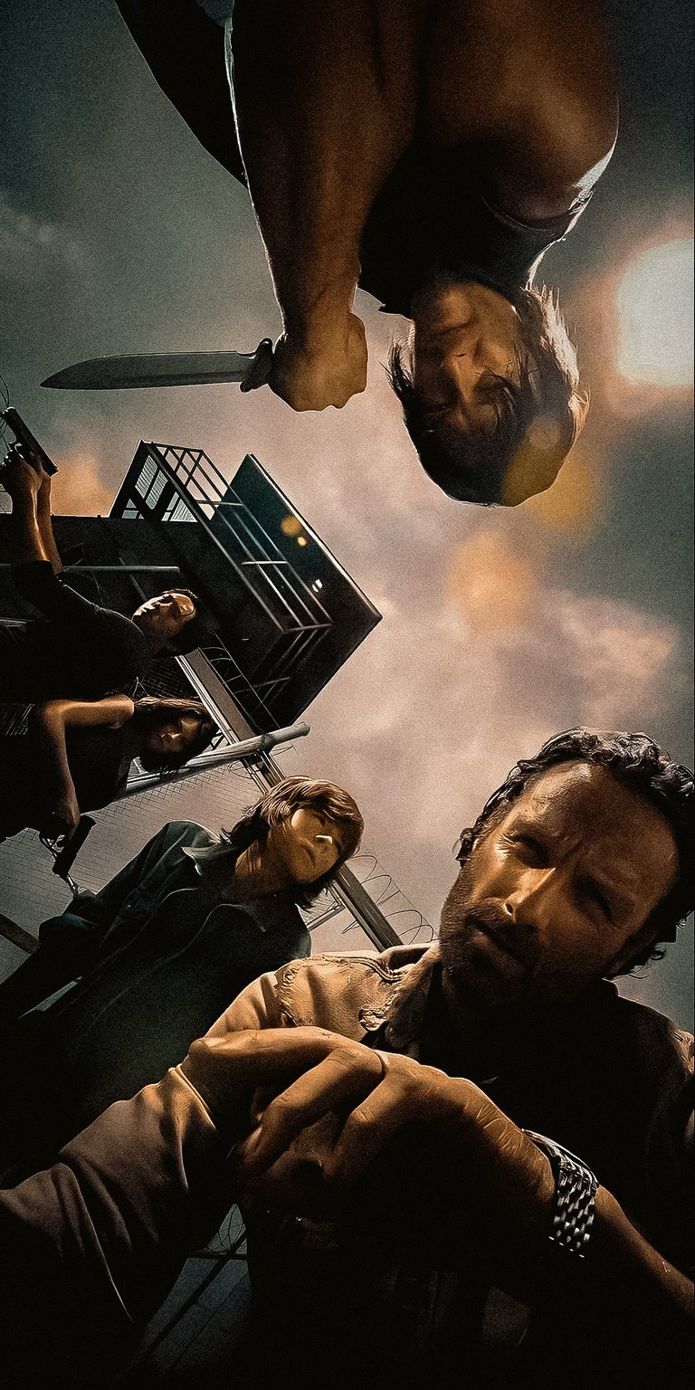 Rick Grimes and twd actors wallpaper
