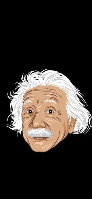 Einstein with equation paint wallpaper