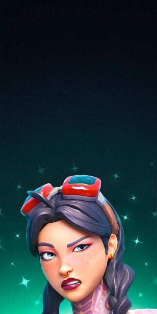 Julie Fortnite wearing googles portrait wallpaper in HD