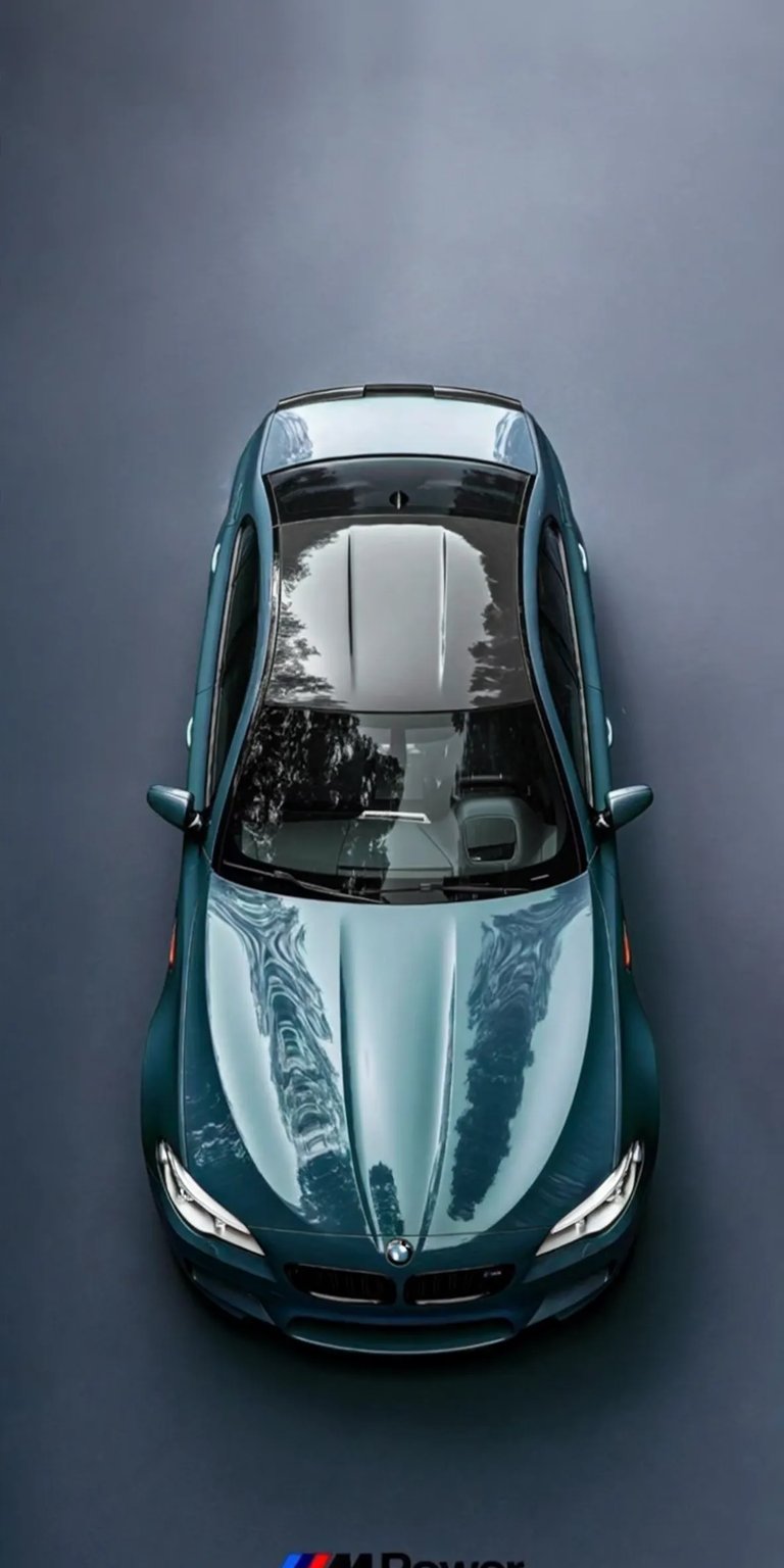 BMW M4 E39 metallic blue green iOS wallpaper HD