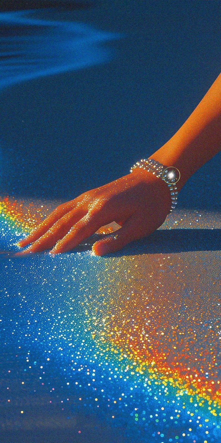 Hands with lots of shining stones wallpaper iPhone