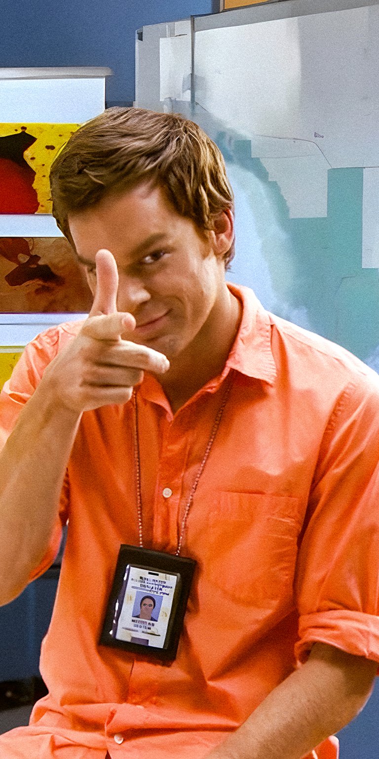 Dexter Morgan gun hand sign wallpaper