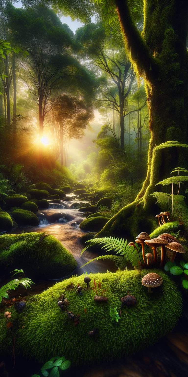 Forest sunlight wallpaper iPhone