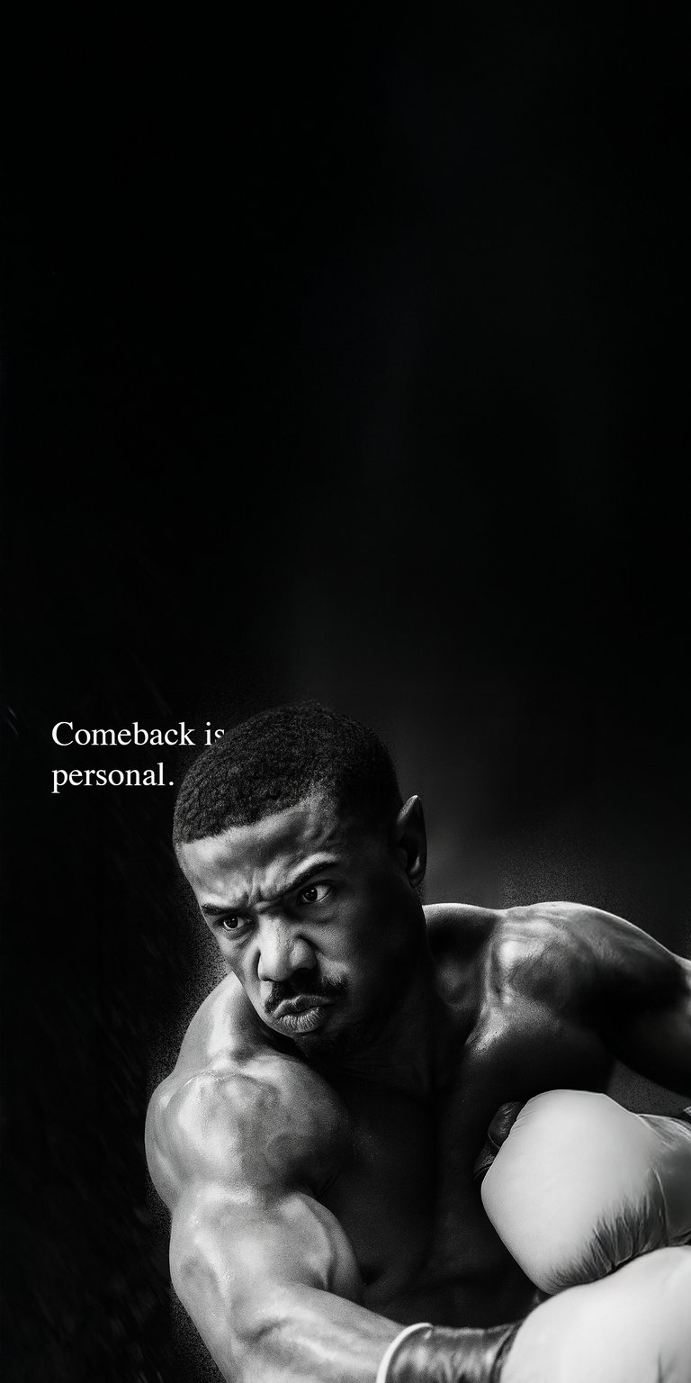 Adonis Creed black and white 4K wallpapers