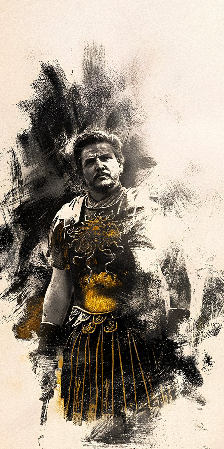 Gladiator Lucius painting iphone wallpaper 4k