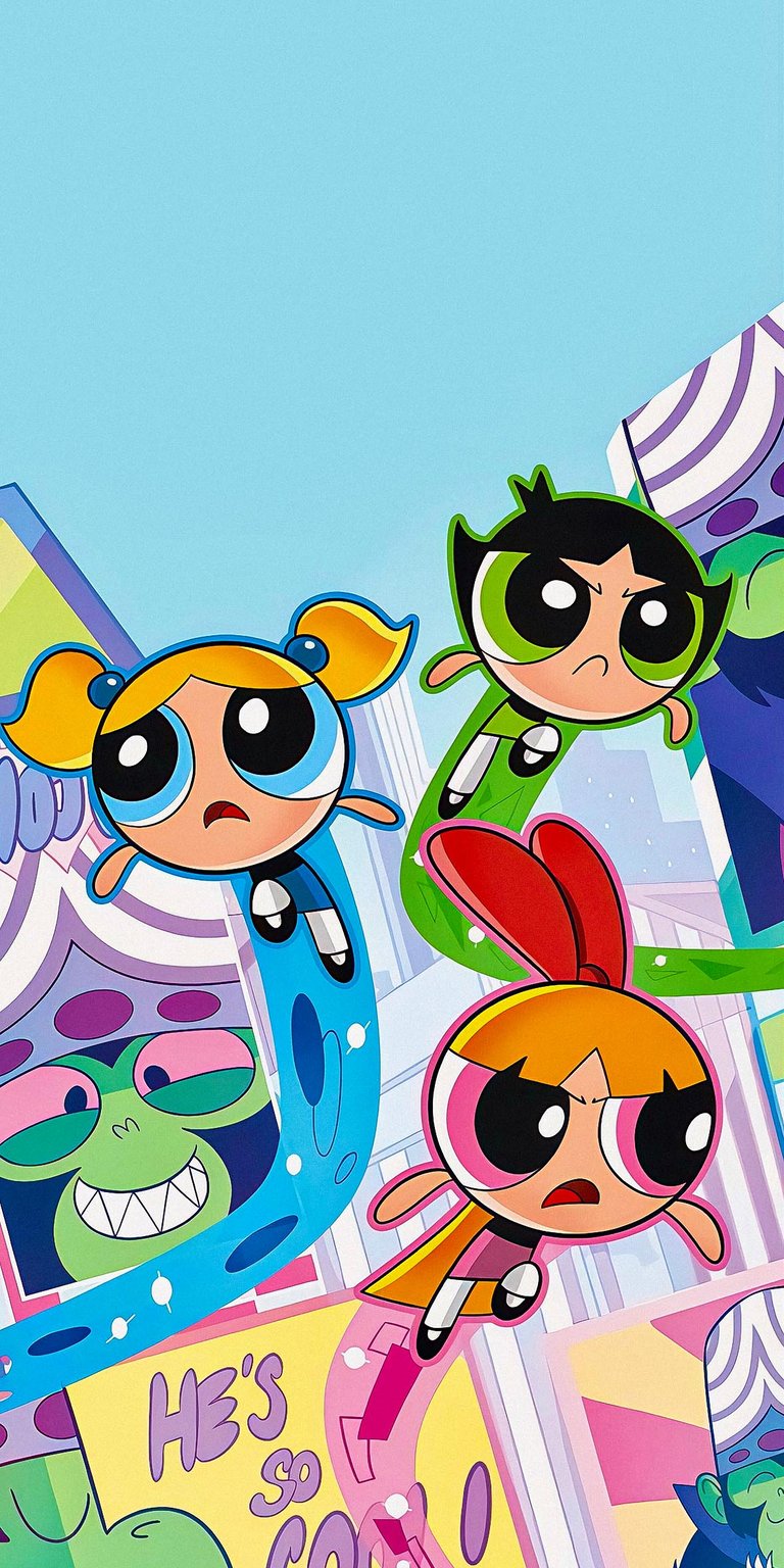Powerpuff Girls Action Wallpaper for Phone