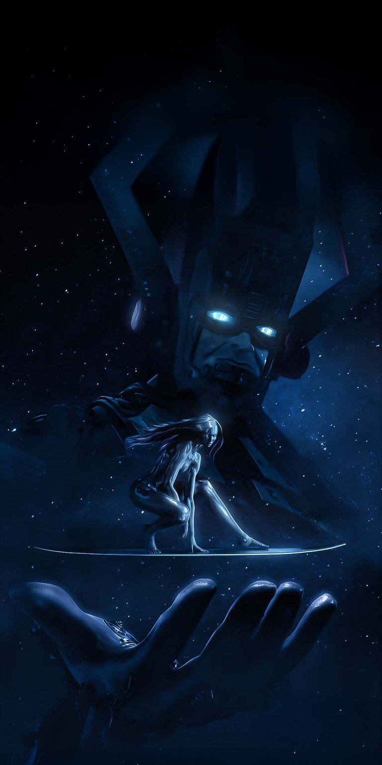 Galactus and Silver Surfer wallpaper iPhone HD