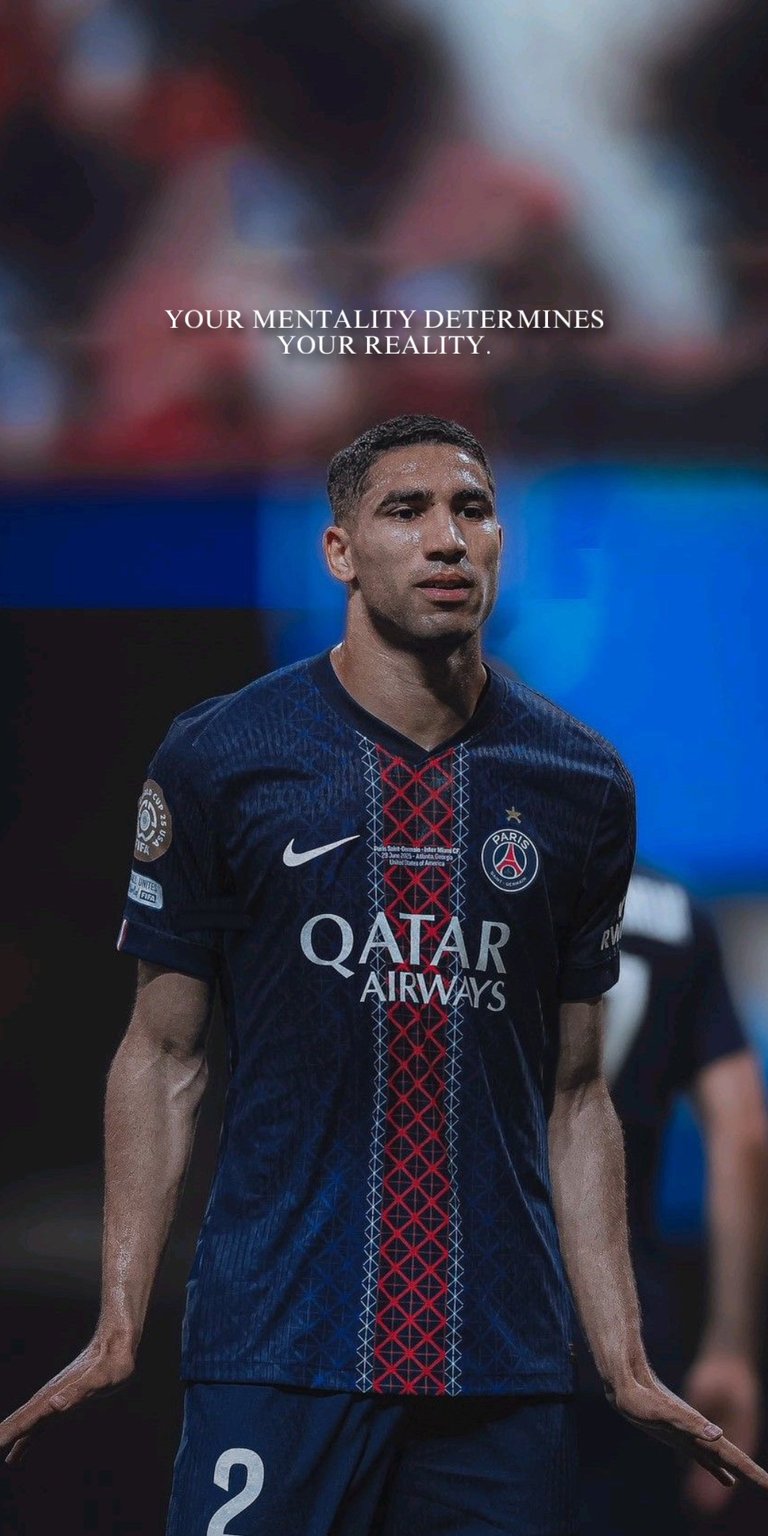 Achraf Hakimi quote wallpaper 4k iPhone