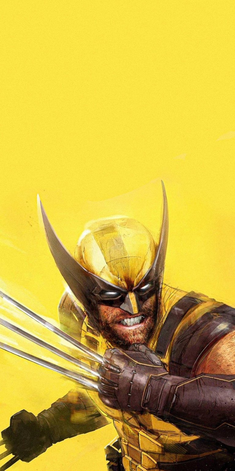 Upgrade your iPhone with this striking Wolverine 4K wallpaper! This wallpaper captures Wolverine's fierce energy, showcasing his adamantium claws and iconic yellow and black suit.