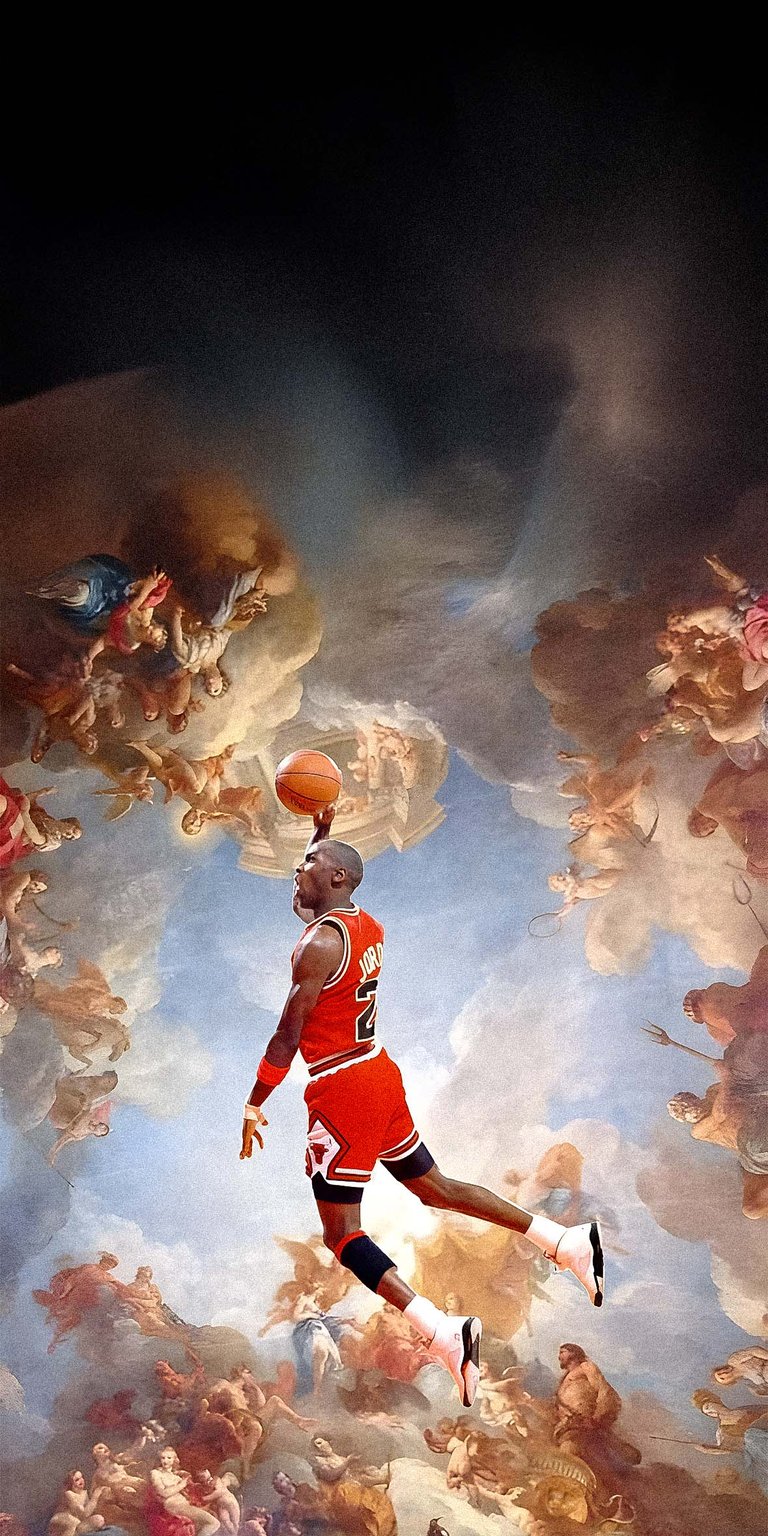 Michael Jordan paint art 4k wallpaper