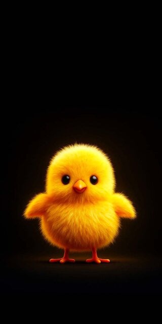 Little chicken furr wallpaper iPhone HD