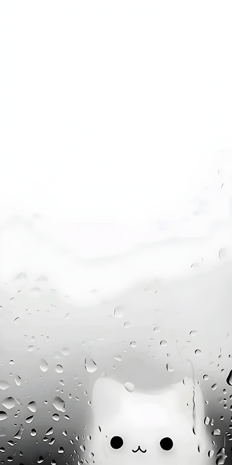 This adorable minimalist cat 4K wallpaper features a charming white kitten peeking from the bottom of your screen. Perfect for any iPhone, this 4K wallpaper uses soft lighting and simple lines to create a clean, "kawaii" aesthetic.