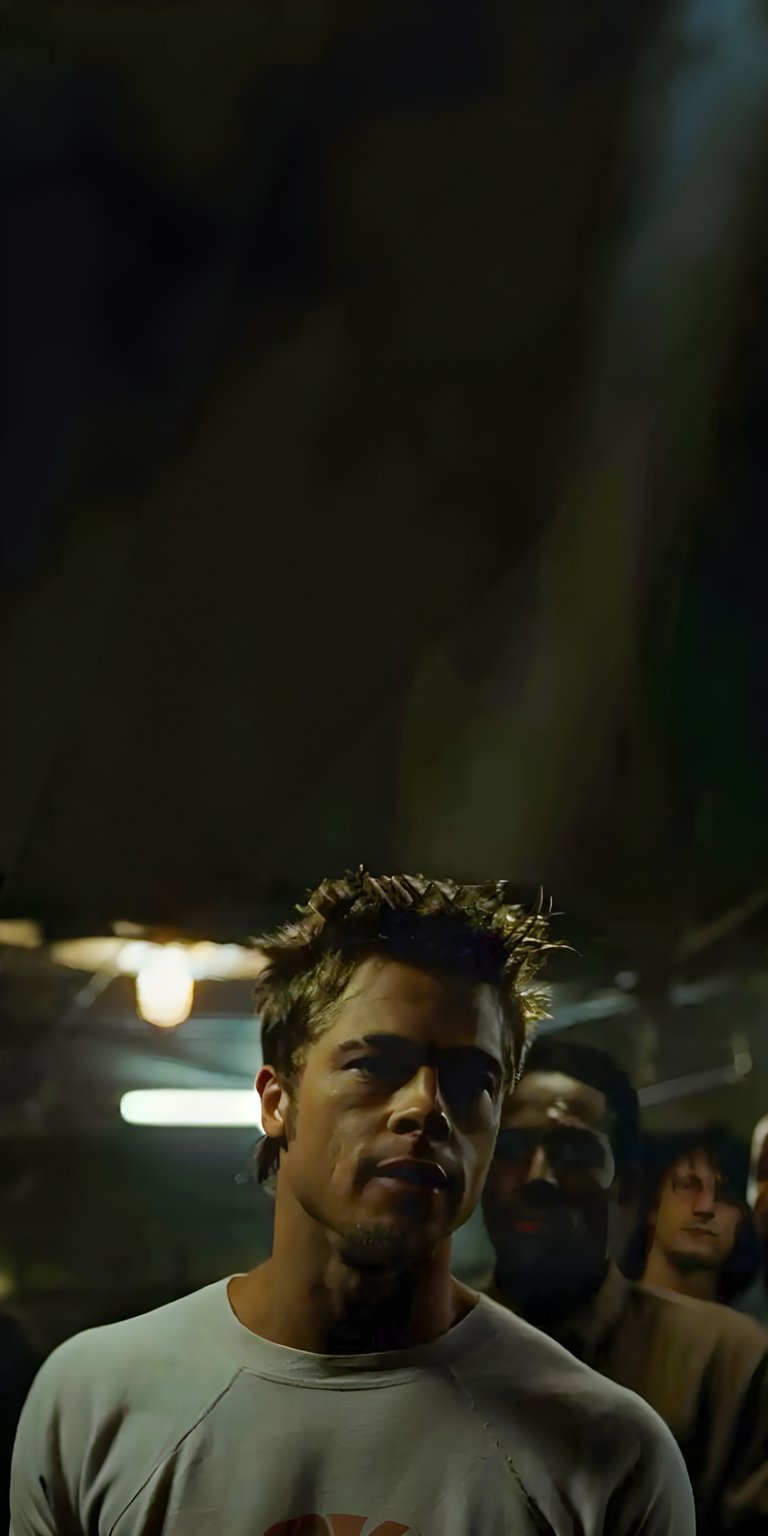 FC Tyler Durden half body fight pose wallpaper 4k