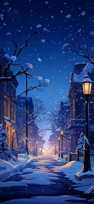 Christmas winter art wallpaper