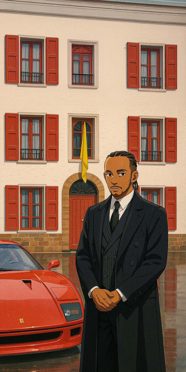 Lewis Hamilton with Ferrari F40 Wallpaper iPhone