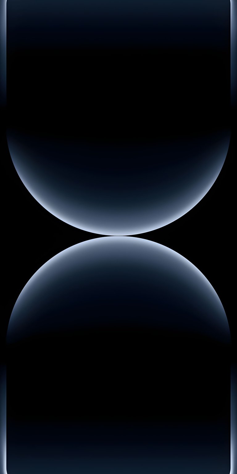 This blue black sphere eclipse 4K wallpaper provides a futuristic, minimalist look for your high-end iPhone or Android phone. Add depth to your device with this high-contrast wallpaper featuring glowing blue edges and deep circular shadows.