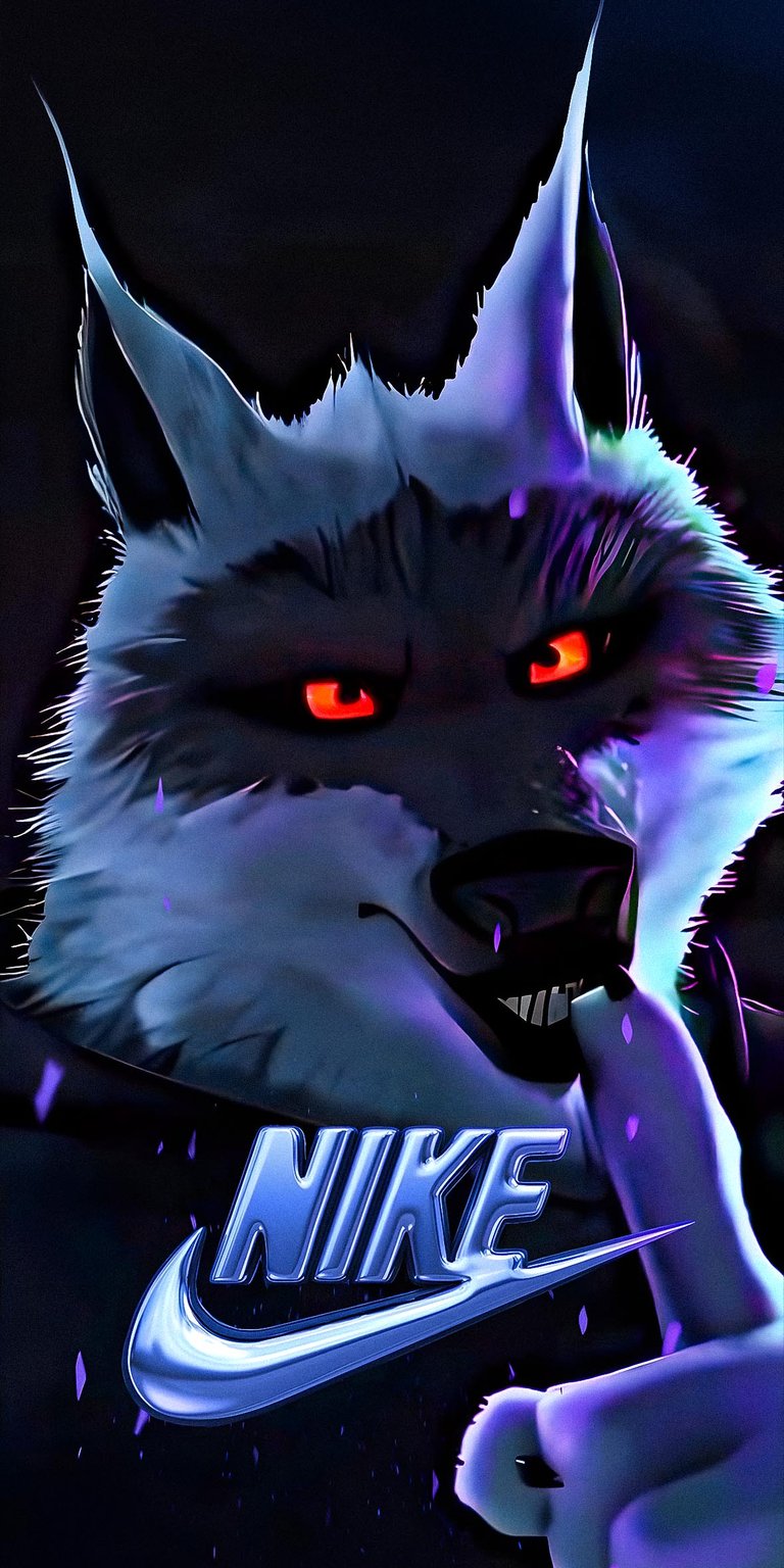 Death Wolf Nike wallpaper iPhone 4K
