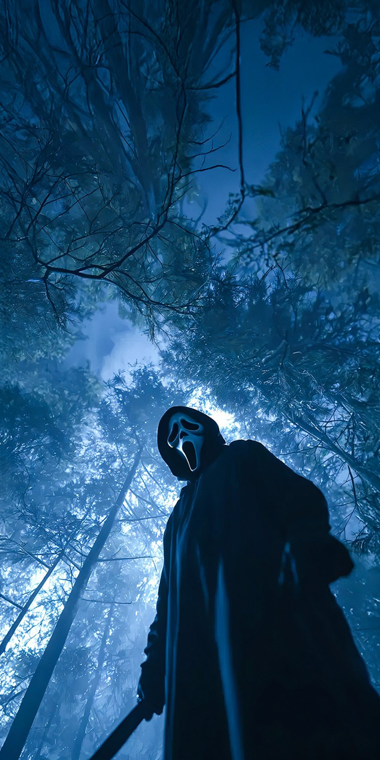 Halloween Ghostface wallpaper iPhone 4K