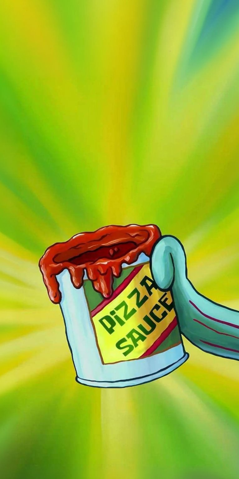 Spongebob pizza sauce wallpaper iPhone HD