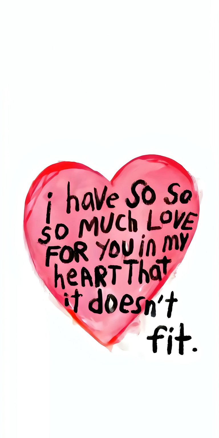 Download this 4K wallpaper of a pink love heart for your iPhone. The wallpaper showcases a love quote written inside, making it a lovely addition to your phone.