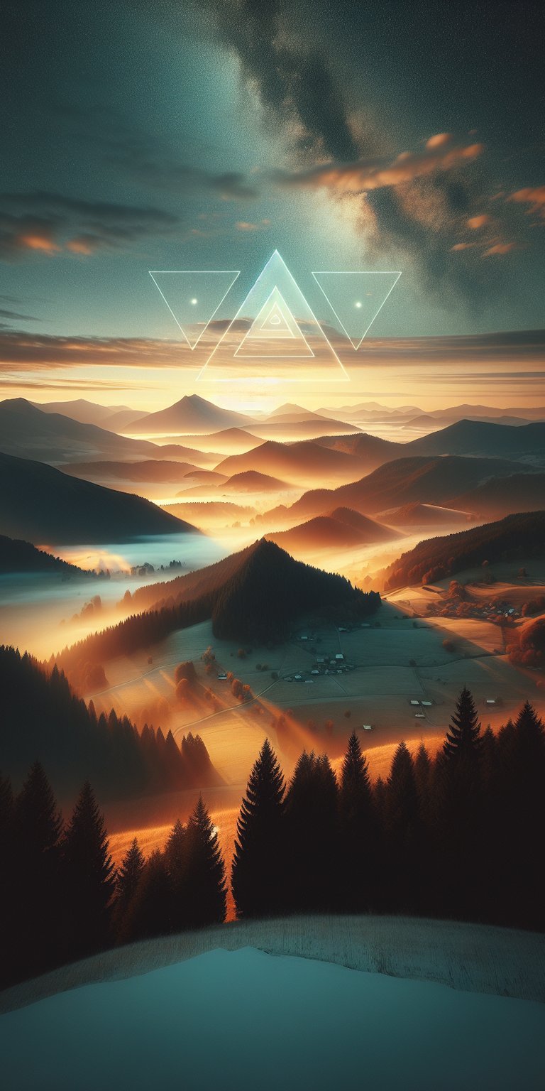 Sea of clouds above the mountains wallpaper