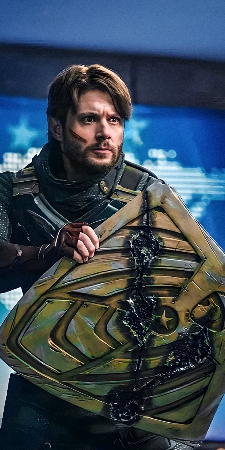 Soldier Boy holding his shield wallpapers